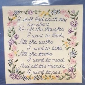 NWT Cross Stitch Sampler Kit, complete